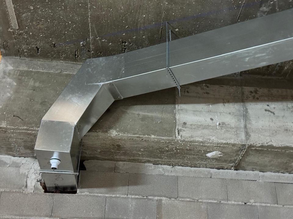 Conducto de climatización en chapa galvanizada